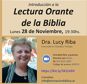 Lectura Orante de la Biblia 1° Encuentro